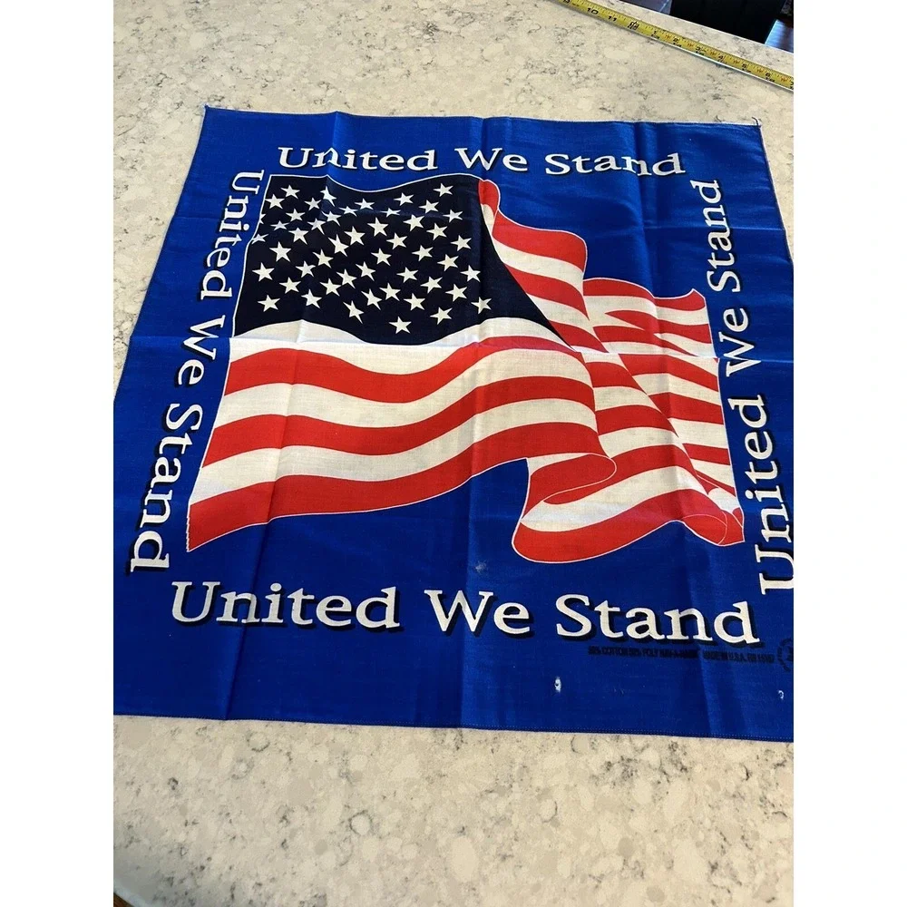 New Vintage Hav A Hank Bandana United We Stand American Flag 21